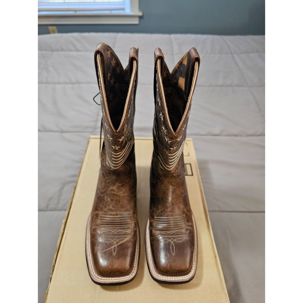 ARIAT® (Women's 6 B) Circuit™ Patriot Western Boot in Weathered Tan - $220 - Picture 4 of 12